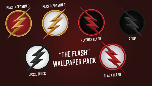 Flash logo wallpaper pack four free wallpaper - medium preview image