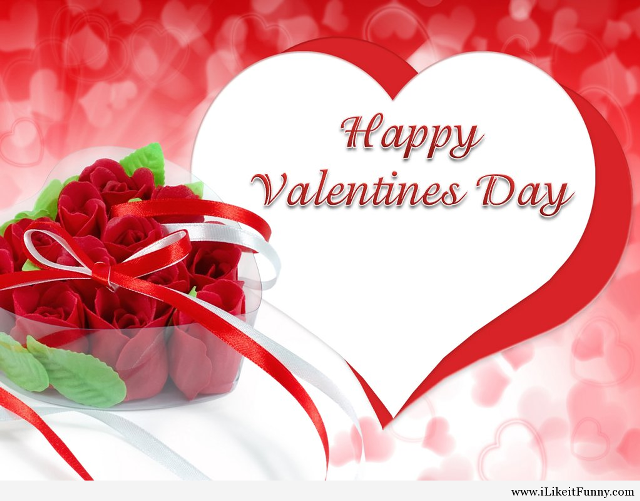 Bouquet roses vase heart valentines free wallpaper - medium preview image
