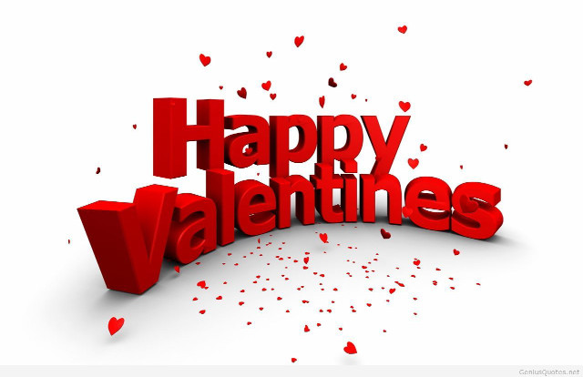 Red happy valentines day sign #2 free wallpaper - medium preview image