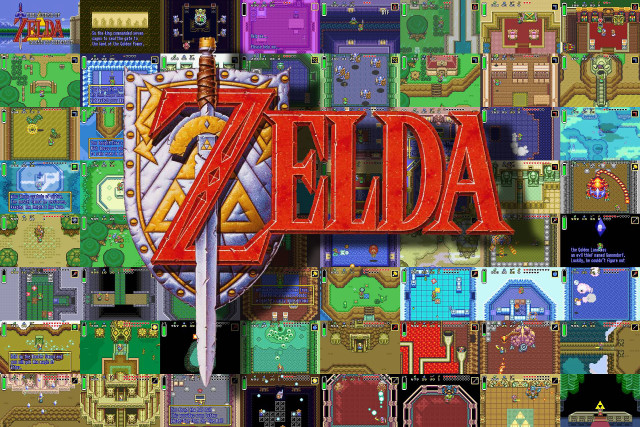 Colorful video game logo shapes free wallpaper - medium preview image