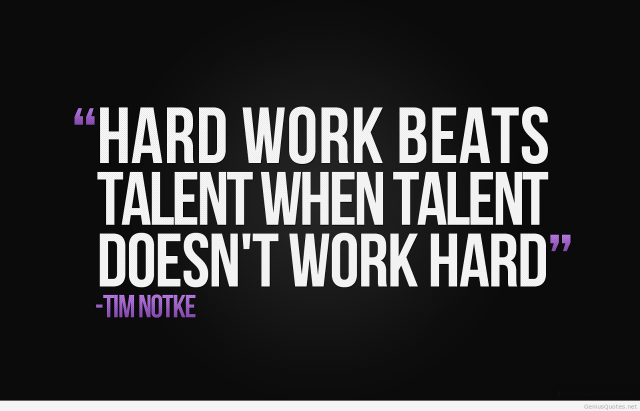 Hard work beats talent inspiration free wallpaper - medium preview image