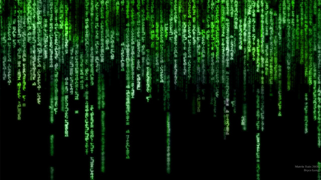 Green black background text lines free wallpaper - medium preview image