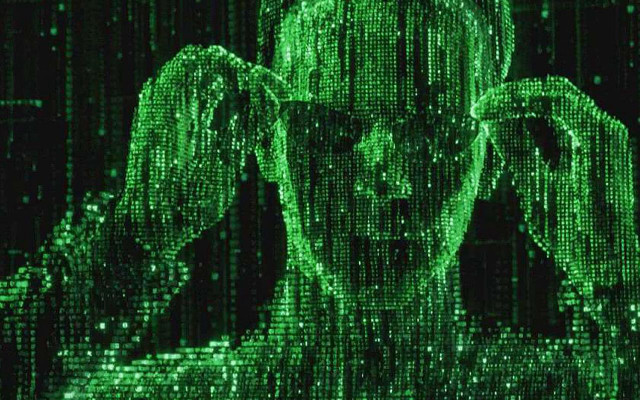 Woman hands head green codes free wallpaper - medium preview image