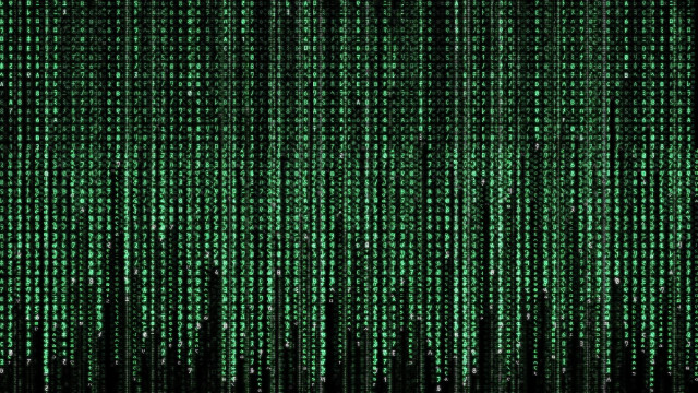 Green numbers black line cybernetics #2 free wallpaper - medium preview image