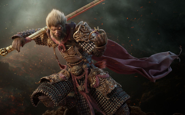 Man armor sword flame background #4 free wallpaper - medium preview image