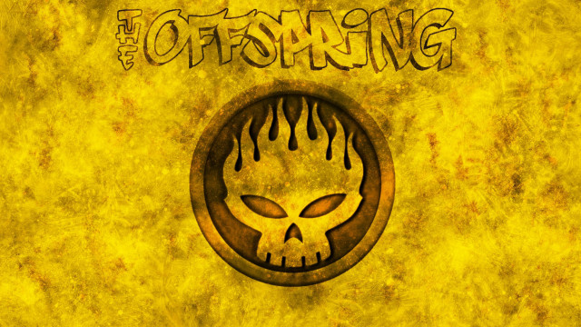 Yellow background skull flames toffsing free wallpaper - medium preview image