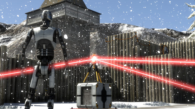 Star wars robot laser gun free wallpaper - medium preview image