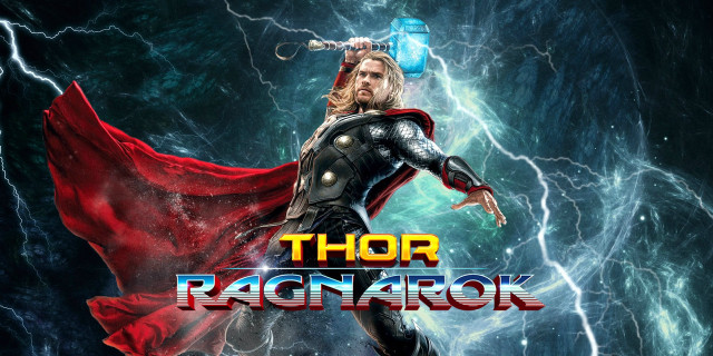 Thor ragnarok lightning background image free wallpaper - medium preview image