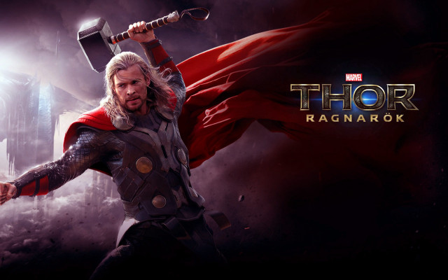 Man thor costume sword cityscape free wallpaper - medium preview image