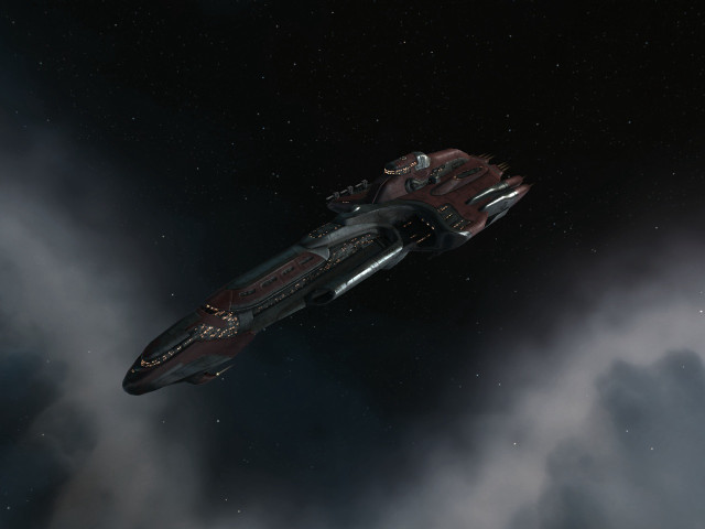 Spaceship flying sky clouds stars free wallpaper - medium preview image