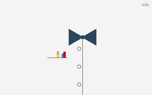 Bow tie bar graph red free wallpaper - medium preview image