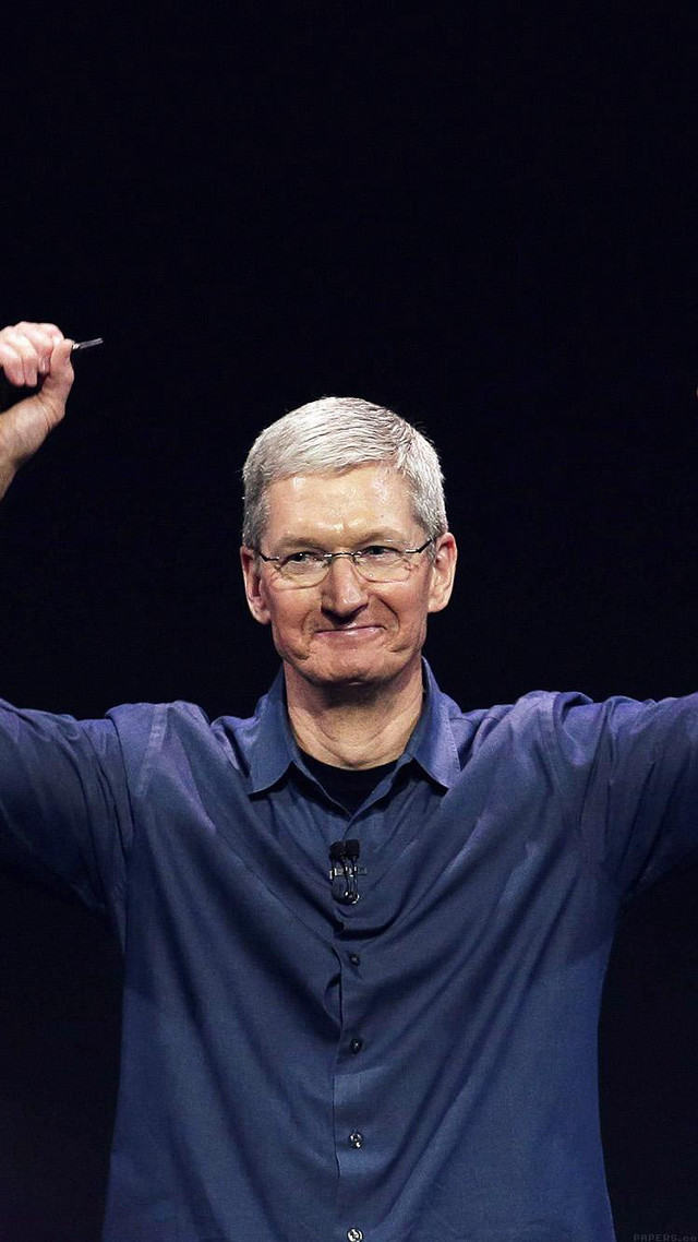 Apple founder cigarette pointing hands free wallpaper - medium preview image
