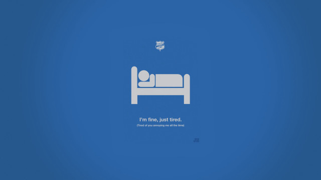 Blue wall bed person bird free wallpaper - medium preview image