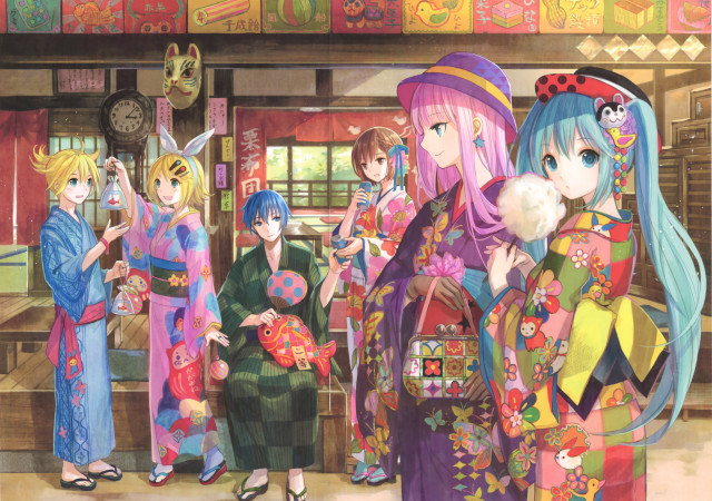 Women group clock tower standing free wallpaper - medium preview image