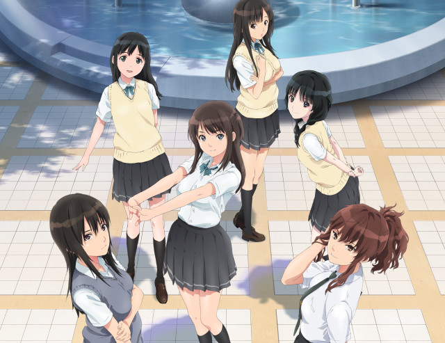 Girls school uniforms room tiled free wallpaper - medium preview image