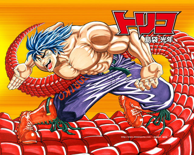 Cartoon man blue hair blue free wallpaper - medium preview image