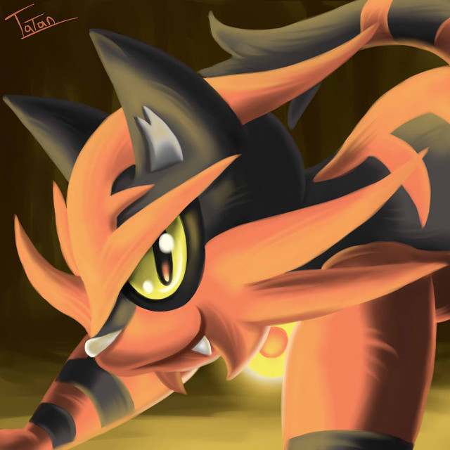 Cartoon cat sword fire caption free wallpaper - medium preview image