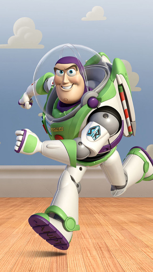 Cartoon character running wooden floor free wallpaper - medium preview image
