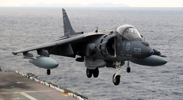 Fighter jet ocean ship landing #2 free wallpaper - medium preview image