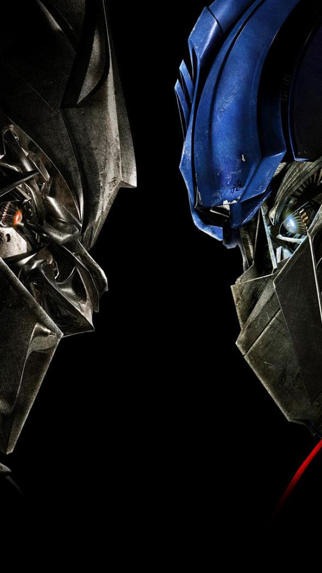 Robots facing dark background red free wallpaper - medium preview image