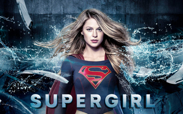 Woman superman costume water splashes free wallpaper - medium preview image