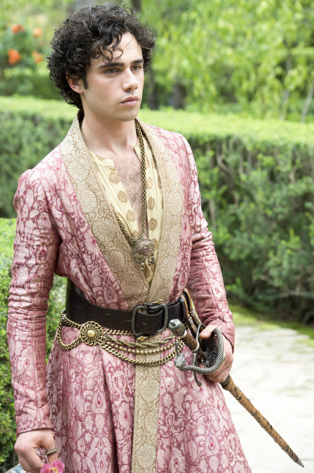 Man pink gold outfit sword #2 free wallpaper - medium preview image