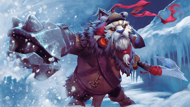 Cartoon character large axe beard free wallpaper - medium preview image