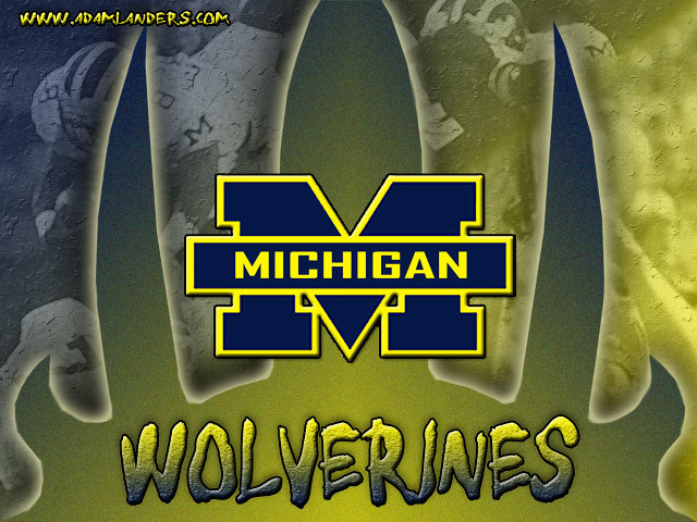 Michigan wolverines logo football helmet free wallpaper - medium preview image