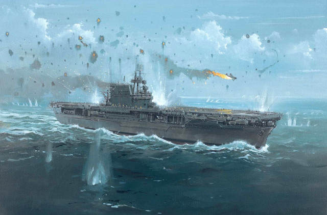 Battleship ocean missile sky ships free wallpaper - medium preview image