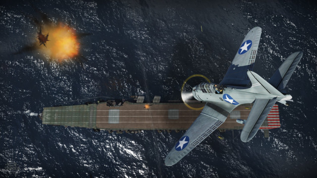 Fighter jet ship ocean rocket free wallpaper - medium preview image