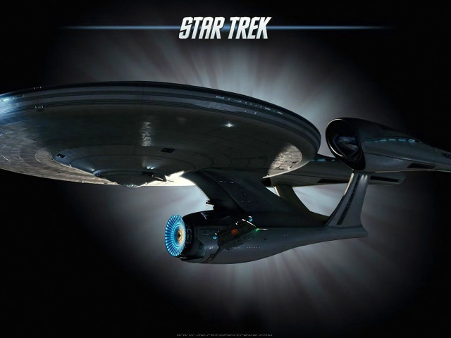 Star trek ship flying light free wallpaper - medium preview image
