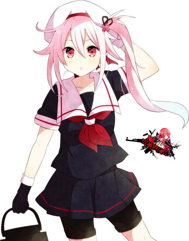 Pink haired girl black dress #2 free wallpaper - medium preview image