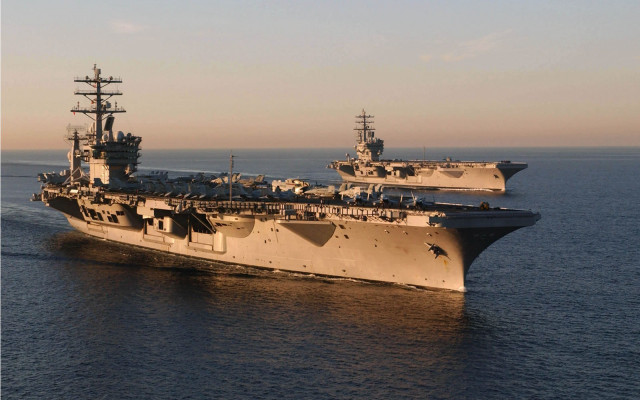 Large ships ocean water smaller free wallpaper - medium preview image