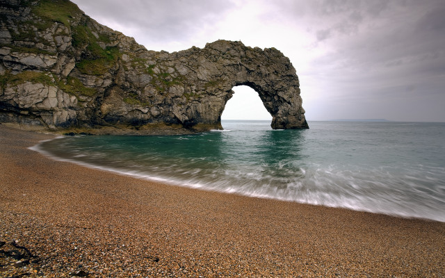 Beach rock formation water rock free wallpaper - medium preview image