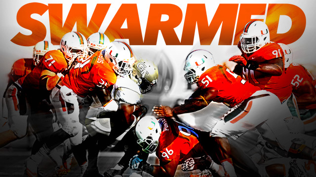 Football team graphic style swarm free wallpaper - medium preview image