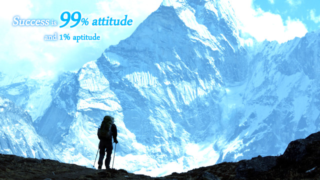 Mountain top sky quote person free wallpaper - medium preview image