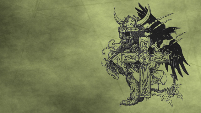 Knight sword bird arm shield free wallpaper - medium preview image