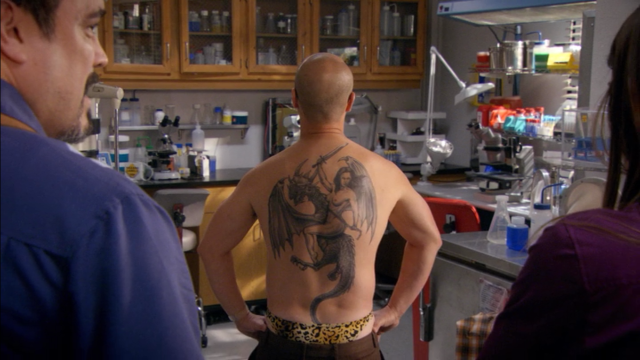 Man dragon tattoo kitchen woman free wallpaper - medium preview image