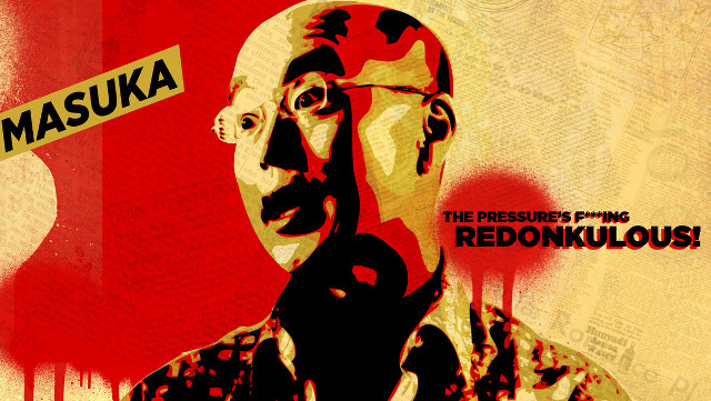 Man glasses red background red #2 free wallpaper - medium preview image
