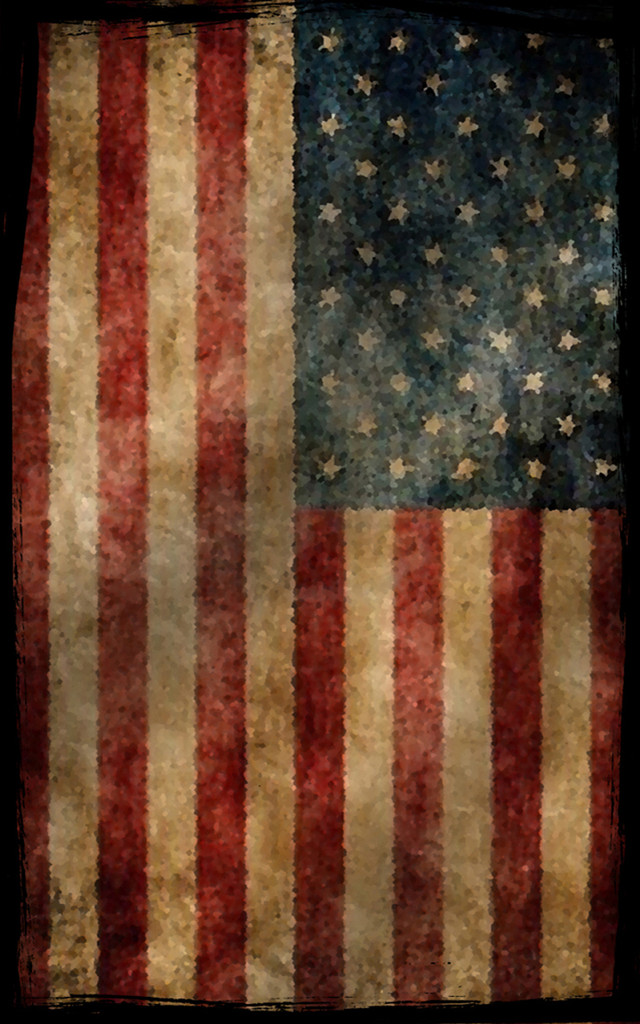 Old american flag grungy background free wallpaper - medium preview image