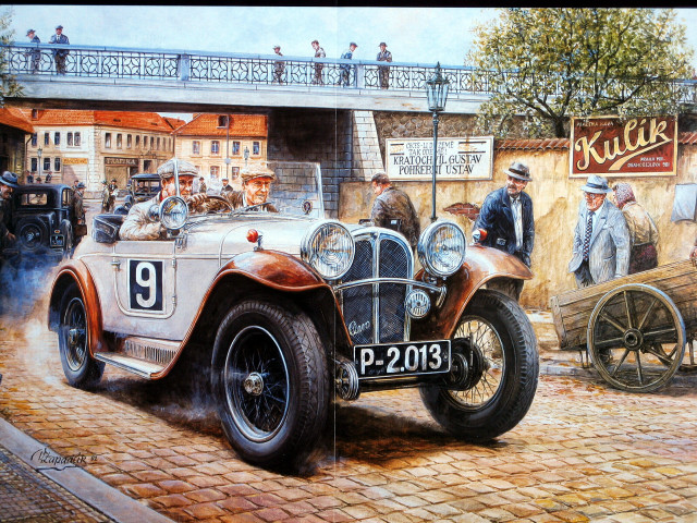 Car painting number building people free wallpaper - medium preview image