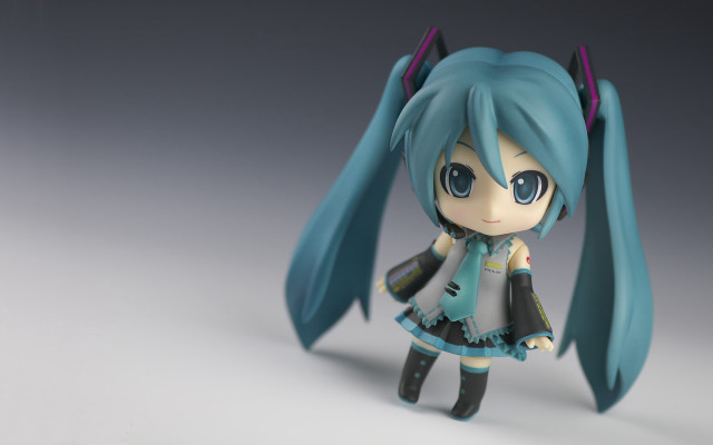 Doll blue hair dress white free wallpaper - medium preview image