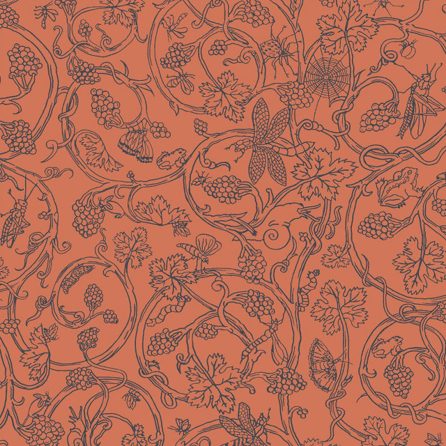 Red black wallpaper flowers vines free wallpaper - medium preview image