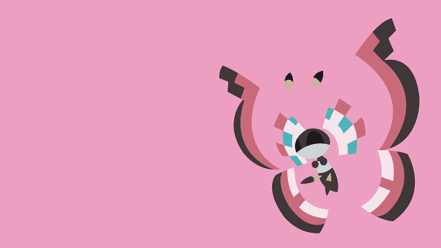 Pink background bird flying black free wallpaper for desktop - medium preview image