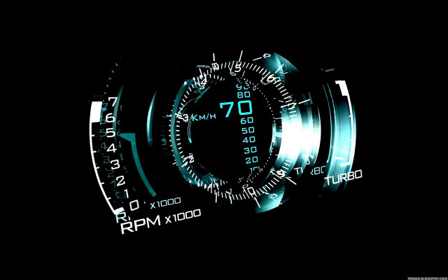 Digital clock blue light 70min free wallpaper - medium preview image