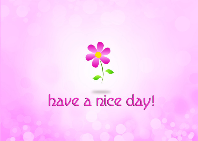 Pink flower green stem bokeh free wallpaper - medium preview image
