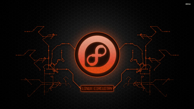 Black orange cyberpunk logo modular free wallpaper - medium preview image