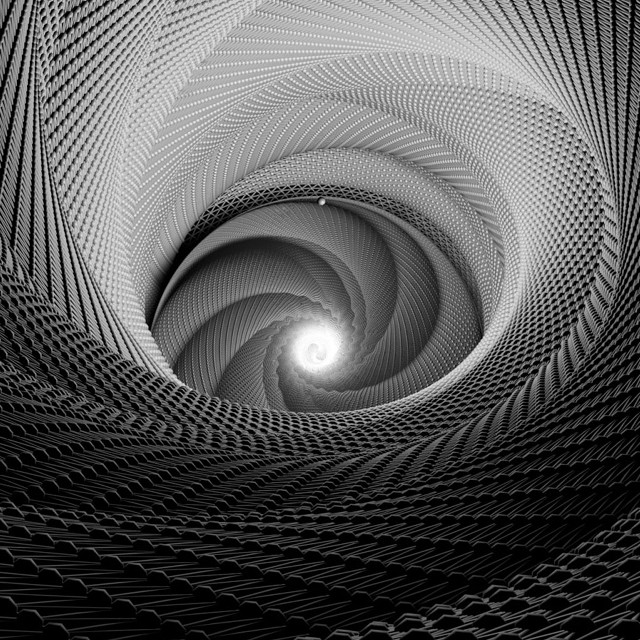 Large white object light spiral free wallpaper - medium preview image