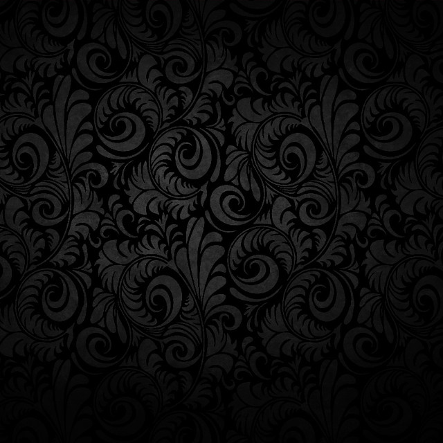 Black background swirls leaves side free wallpaper - medium preview image