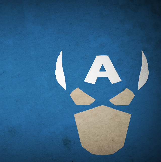 Blue background white face letter free wallpaper - medium preview image